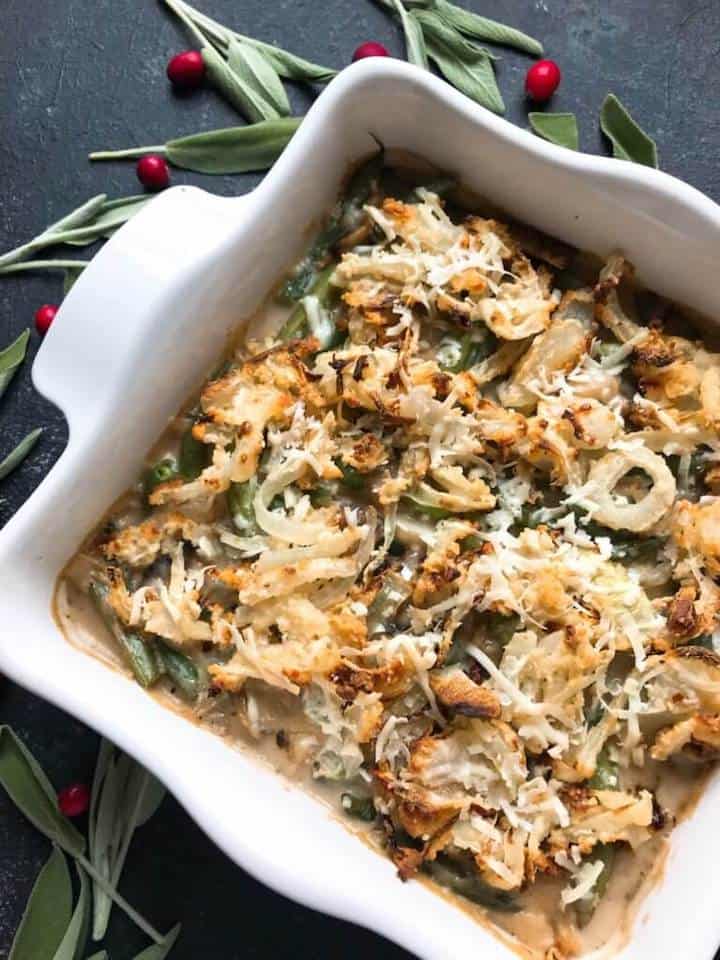 parmesan garlic green bean casserole