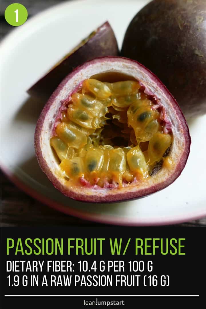 closeup of passion fruits 