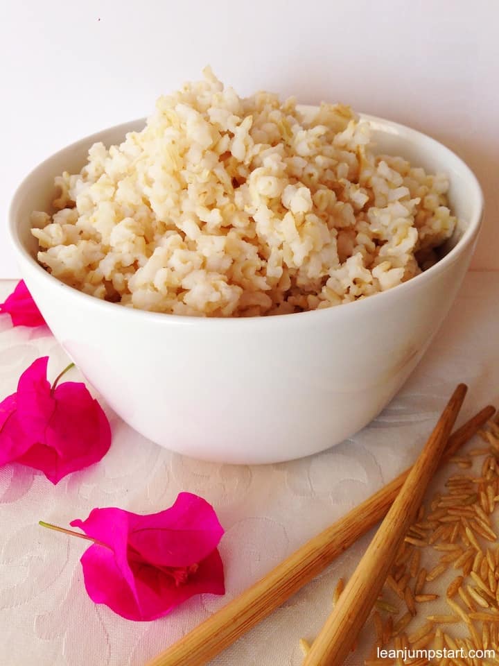 how to make sticky brown rice