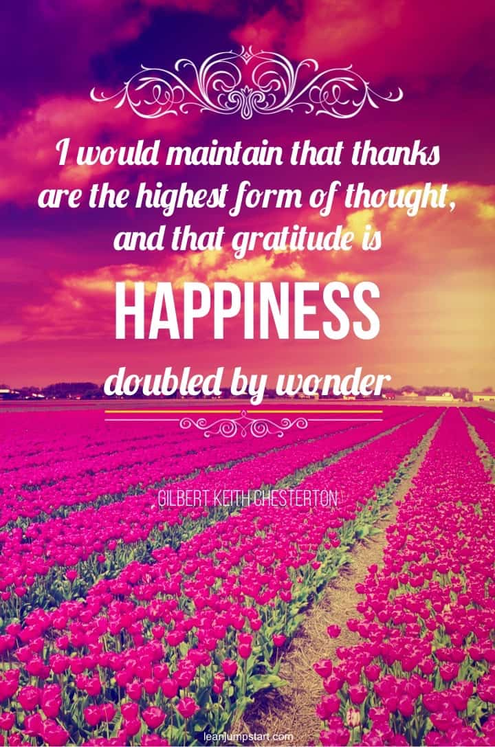 gratitude is happiness