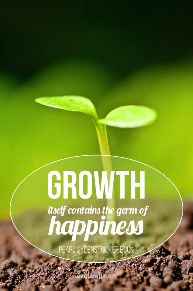 happiness is growth