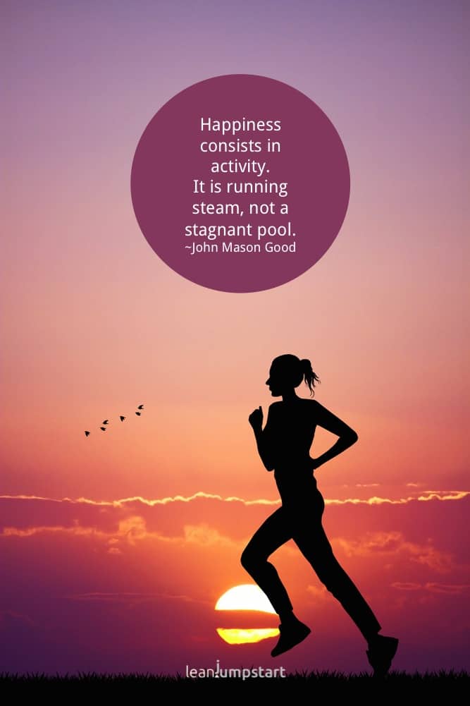 happiness running steam quote