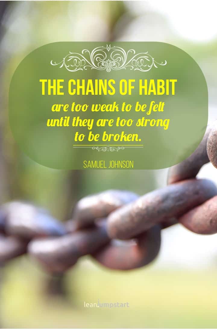 chain of habits quote