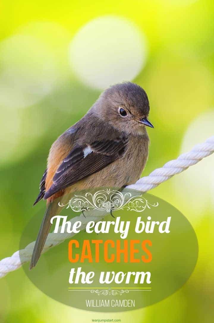 early bird habit quote