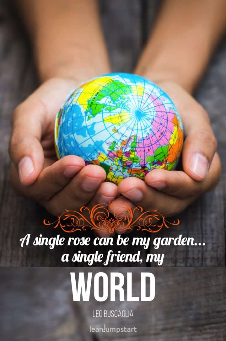 friendship my world quote