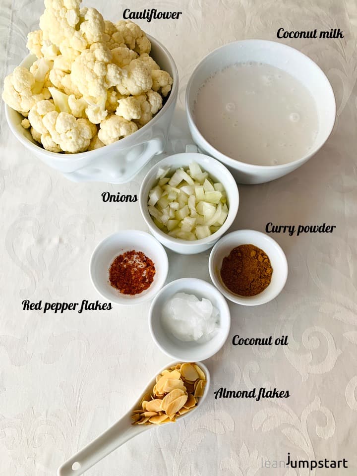 cauliflower curry ingredients